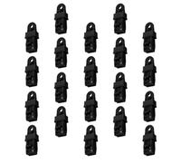 DIYEAH 20pcs Tarp Clamps Tent Fixing Clips Pp Adjustable Tightness Heavy Duty Black for Awning Canvas Outdoor Camping
