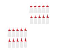 DIYEAH 20pcs Translucent Empty Squeeze Bottles Plastic Glue Applicator Needle Tips for DIY Craft Art Project Painting