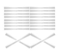 DIYEAH 20PCS Transparent Label Holders - Self-Adhesive Shelf Price Tag Strips Clear Plastic Ticket Channel for Retail Supermarket Shopping Mall Store