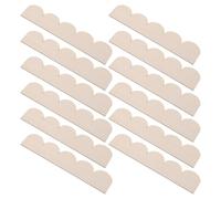 DIYEAH 20pcs Unfinished Scalloped Wood Trim Decorative Edge Trim Beige Solid and Stable Adjustable Design for Cabinets Door Crafting with DIY Home Decor