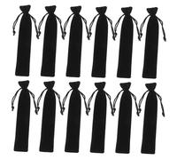 DIYEAH 20pcs Velvet Drawstring Pencil Bag Pen Case for Stationery for Office School Travel Use