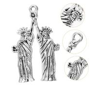 DIYEAH 20pcs Vintage Statue of Liberty Alloy Charms for Jewelry Making Antique Silver Pendants for DIY Necklace and Bracelet Crafts Timeless Accessories for Fashion Lovers