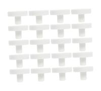 DIYEAH 20pcs White Ceramic Aquarium Coral Frag Rack Frag Plug Coral Branch Base Support Stand for Marine Reef Tank Decoration