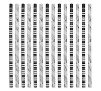 DIYEAH 20pcs Wooden Hexagonal Pencils, Cute Music Note Piano Theme Writing Pencils, Classroom Stationery Supplies for Kids and Boys