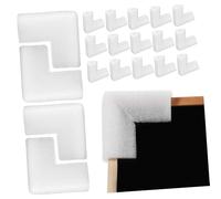 DIYEAH 24 Pcs Epe Foam Corner Protectors Shaped Picture Frame Edge Guards for Shipping Moving Packaging Shock Absorption Cushioning for Fragile Artwork Furniture Versatile Corner Guards