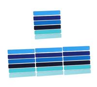 DIYEAH 24 Pcs Self-Adhesive Felt Bulletin Board Strips for Wall Blue Gradient Pinboard Memo Boards for Office Home Decor Easy to Install with No Pushpins Included