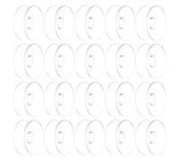DIYEAH 24pcs 30mm Double-Sided Plastic Suction Cups for Glass, Aquarium, Kitchen and Bathroom Organization, Strong Adhesive Holder for Window, Car Sun Visor and Home Use