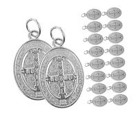 DIYEAH 24pcs Bible Metal Pendants DIY Jewelry Making Charms Compact Lightweight Bible-shaped Craft Supplies for Creative Decoration and