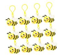 DIYEAH 24pcs Cute Bee Keychains Bag Charms Keyring Accessories for Women Backpack Purse Decorations Party Favors Gift for Bee Lovers School Bag