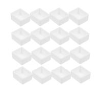 DIYEAH 24pcs Empty Paint Half Pans Plastic Storage Containers for DIY Watercolor and Oil Paints, Portable Palette Box Suitable for Artists and Painting Hobbyists