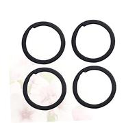 DIYEAH 24pcs Pack Black Iron Split Key Rings Durable Keychain Hoops for Keys Heavy Duty Rust Flat Design Secure Closure Keyrings