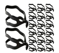 DIYEAH 24pcs Plastic Hair Loop Tool for Ponytails and French Braids with Double Hook Structure and Widened Antislip Teeth, Comfortable Hold Hair Bun Maker for Daily Hairstyling and Events