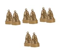 DIYEAH 24pcs Retro Style Metal Bell for Crafts Small Vintage Decorative Bell for DIY Making Holiday Decor Finish for Christmas Tree Ornaments Home Decor