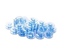 DIYEAH 25 Pcs Blue Plastic Sewing Machine Bobbins Spools for Household Machines Embroidery Accessories Practical Sewing Tools