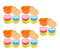 DIYEAH 25 Pcs Tiny Sauce Boxes with Lids, Lightweight PP Seasoning Storage | Leakproof Lids, Smooth Edges and Easy Carry Design, for Ketchup, Salad Toppings, Party Buffet Use