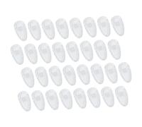 DIYEAH 25Pairs Comfortable Skid Nose Pads for Glasses Silicone Eyeglass Cushions Non Slip Nose Cushions Gentle Fit for Sensitive Skin Eyewear Accessories