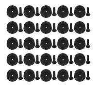 DIYEAH 25pcs Anti-slip Shock-absorbing Computer Case Feet Pads for 8mm Openings, Replacement Desktop PC Tower Foot Pads with Vibration Dampening for Chassis Support