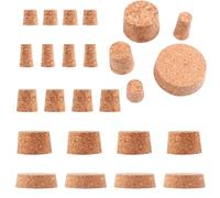 DIYEAH 25pcs Creative Bottle Corks Wine Stoppers Set with Tapered Synthetic Material Easy to Insert and Remove for Wine Bottles and Red at Home Or Restaurant