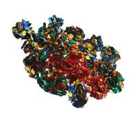 DIYEAH 25pcs Interactive Crinkle Balls Cat with Metallic Sound Indoor Cat Plaything for Kittens Assorted Color Foil Teasing Balls and Play