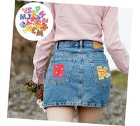 DIYEAH 26Pcs Iron Embroidered Letter Patches for Clothes Backpack Repair DIY Sew Appliques Alphabet Patch with Adhesive Backing for Custom Decoration