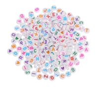 DIYEAH 270pcs Acrylic Round Letter Beads with Heart Designs for Bracelet Making Lightweight Durable Alphabet Beads for DIY Keychains Necklaces Craft Projects Complete English Letters