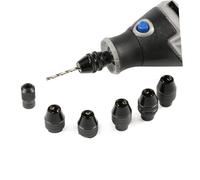 DIYEAH 2Pc Keyless Mini Drill Chuck Adapter Alloy Hex Shank Converter for Impact Drivers and Power Drills with Unique Locking Design