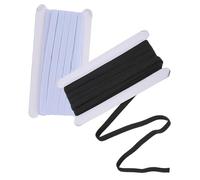 DIYEAH 2pcs 10mm Polypropylene Elastic Bands for Sewing, 10m Black and White Stretch Webbing for Waistbands, Garment Making, DIY Crafts, Quilting, and Clothing Repairs
