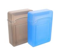 DIYEAH 2pcs 2.5 Inch Hard Drive Storage Box with Dual Layer Design, Anti-static Plastic Enclosure Compatible with Internal Drives and Hard Disks, for Business Travel and Laptop Bag