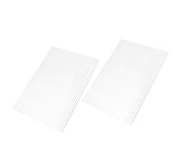 DIYEAH 2Pcs A5 Acrylic Binder Cover Refillable Loose Leaf Notebook Shell Sturdy Planner Budget Organizer Student Travel Journal