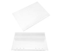 DIYEAH 2pcs Acrylic Loose Leaf Binder Cover for A5 Notebooks, Refillable and Portable Planner Binder Shell with High Transparency, Suitable for School Planner and Organised Budget Use