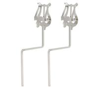 DIYEAH 2pcs Alto Saxophone Lyre Sheet Music Holder for Sheet Music | Saxophone Sheet Music Clamp, Compatible with Marching Band, Secure Grip, Ideal for Woodwind Players
