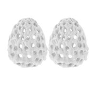 DIYEAH 2Pcs Aquarium Shrimp Hideout Cave with Suction Cup, Porous Coral Simulation Rock Fish Tank Ornament Shelter for Breeding and Hiding Small Fish and Shrimp