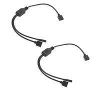 DIYEAH 2pcs Argb Splitter Cable to Pin Addressable Extension for Rgb Fan and Motherboard Fast Data Transfer and Easy Setup for Synchronized Lighting Effects