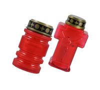 DIYEAH 2pcs Battery Operated Candle Light Church Candles Unique Design Plastic Soft Illumination Sturdy Jesus Cross Outdoor Decor