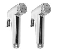 DIYEAH 2pcs Bidet Sprayer Head Handheld Toilet Sprayer ABS Silver with Versatile Cleaning Power for Fresh Produce Cleaning Travel