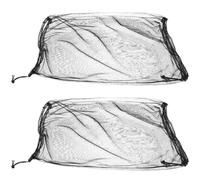 DIYEAH 2pcs Black Gauze Mosquito Head Netting for Outdoor Use, Comfortable to Wear and Easy to Carry, Breathable Mesh Hat Cover for Hunters and Fishermen