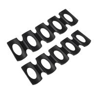 DIYEAH 2pcs Black Silicone Refrigerator Storage Mats for Can Beverage and Beer Bottle Holder Non-slip Stackable Drink Organizer for Fridge Cabinet Pantry Space-saving Kitchen Storage