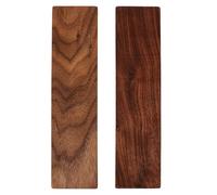 DIYEAH 2Pcs Black Walnut Wood Blocks, Rectangular Unfinished Wood Block Unfinished Blank Wooden Block for DIY Woodcraft, Whittling, and Projects, Dark Brown