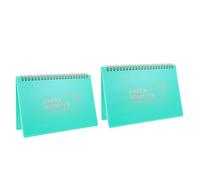 DIYEAH 2pcs Budget Check Register Book with Hard Cover Spiral Bound Checkbook Registers for Personal and Business Use Bleed-Resistant Pages for Accurate Bank Ledger Tracking