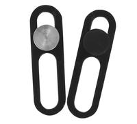 DIYEAH 2pcs Camera Cover Slider Plastic Privacy Protector for Mobile 16/16 Pro Front Camera Slim Minimalist Design Quick Slide Personal Security Suitable for Office Travel Cafes Black Silver