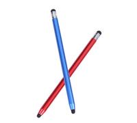 DIYEAH 2pcs Capacitive Stylus Pen for Mobile Phones and Tablets Lightweight Touch Screen Pens for Smooth Drawing Note-taking and Document Marking Compatible with Devices Red Dark Blue