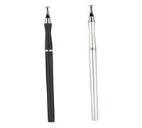 DIYEAH 2pcs Capacitive Stylus Pens for Touch Screens Precision Tablet and Phone Writing Tool Comfortable Grip Smooth Performance Black White