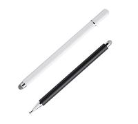 DIYEAH 2pcs Capacitive Stylus Pens for Touch Screens Universal Tablet and Smartphone Writing Pens with Magnetic Cap for Mobile Devices White and Black
