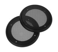 DIYEAH 2pcs Car Speaker Grill Mesh Cover with Mounting Screws Black Metal Speaker Grills Protector for Subwoofer Compatible with Multiple Car Models Easy Installation Sound Preservation