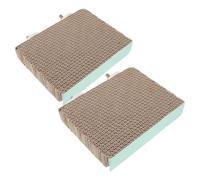 DIYEAH 2pcs Cardboard Parrot Perch Platform Medium Stable Bird Stand Cage Accessory for Parrots and Birds Comfortable Resting Spot Paper Material