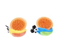 DIYEAH 2pcs Cat Teaser Toys Snail Shape Soft Tube Interactive Playthings for Indoor Cats Kitten Enrichment Pet Supplies Random Color