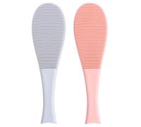 DIYEAH 2Pcs Cat Tongue Comb Imitation Texture Lightweight Cat Massage Brush Dual-sided Grooming Tool for Face Neck Belly and Back Indoor Outdoor Use