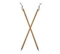 DIYEAH 2pcs Chinese Calligraphy Brush Small Soft Bamboo Handle Ink Pens for Painting Writing Drawing Beginners Portable Professional Art Supplies