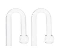 DIYEAH 2pcs CO2 Drop Checker Glass for Aquarium Carbon Dioxide Indicator | Aquarium Carbon Dioxide Drop Checker, Glass Device, Clear CO2 Measurement, Supports Aquatic Plant Health