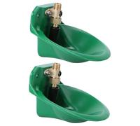 DIYEAH 2pcs Copper Valve Automatic Drinking Fountain for Sheep Lamb Water Bowl Anti-aging Livestock Waterer Suitable for Cattle Goats and Small Pets